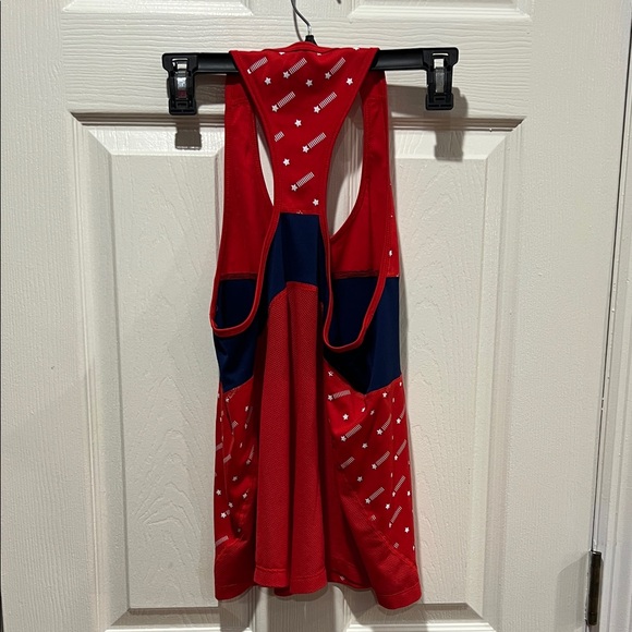 Nike Red and Navy Tank Top & shorts set Girls size small Patriotic 4th of July - Picture 3 of 6